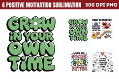 Positive Motivation Sublimation PNG Product Image 1