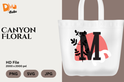Canyon Floral Monogram Product Image 1