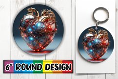Keychain Love Sublimation Design Product Image 1