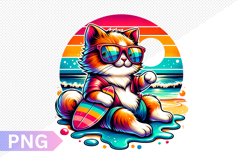 Summer Butterfly Sublimation - Clipart PNG Design Product Image 1