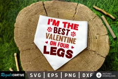 I'm The Best Valentine SVG, Dog Bandana SVG Design Product Image 2