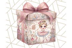 Nutcracker Ballet Clipart, Holiday Ballerina PNG Art Product Image 4