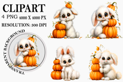 Whimsical Autumn Farm Clipart Watercolor PNG Product Image 1