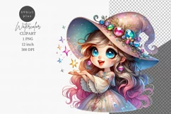 Girl gnome, Fairy tale, Gnome clipart Product Image 1