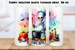 Funny skeleton Tumbler Wrap|PNG, 20 oz. Product Image 1