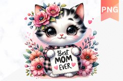 Best mom ever Sublimation - Mother's Day Clipart PNG Product Image 1