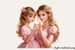 Mother Daughter Sublimation PNG Product Image 1