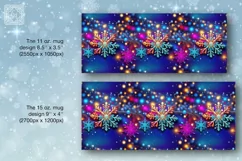Frozen Beauty / Christmas Vibe mug wrap. 11&15oz Product Image 2