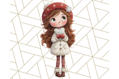 Cozy Christmas Clipart, Santa and Friends PNG Graphics Product Image 4