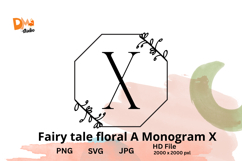 Fairy Tale Floral Monogram Product Image 1