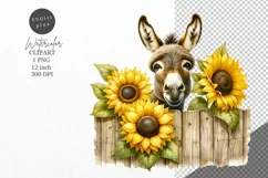 Donkey clipart, Funny clipart, Animals clipart Product Image 1