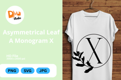 Asymmetrical Leaf Monogram Product Image 1