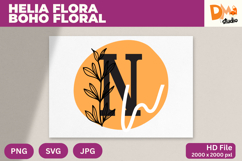 Helia Flora Boho Floral Monogram Product Image 1
