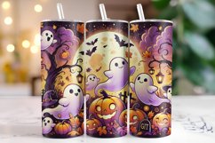 Halloween Boo Tumbler Wrap | Sublimation | Tumblers Product Image 1