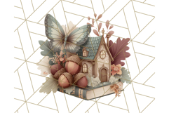 Cottagecore Butterfly and Book PNG Clipart Reading Elements Product Image 4