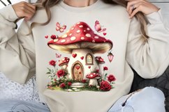 Valentines Day Fairy Houses Clipart PNG Product Image 1