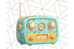 Sky Blue and Sunshine Yellow Summer Clipart PNG, Tropical Product Image 4