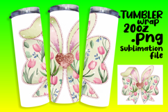 Eye-Catching 20oz Tumbler Wrap , Easter Bunny Product Image 1