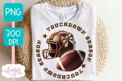 Touchdown season sublimation PNG | American Football shirt Product Image 2
