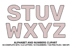 4th July Alphabet png clipart, independence letters doodle Product Image 4