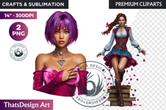 Romantic Couple Fantasy Bride Graphics valentines day png Product Image 1