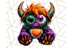 Spooky Cute Monster PNG Clipart, Adorable Halloween Monsters Product Image 4