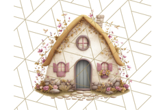 Whimsical Cottagecore Cottage PNG Clipart, Fairy House Png Product Image 4