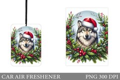 Wolf Car Air Freshener Design. Christmas Car Air Freshener Product Image 1