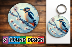 Joyful Keychain PNG Inspiration, Birds Product Image 1
