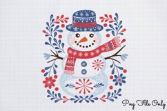Scandinavian Folk Art Winter Clipart PNG Product Image 1