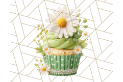 Paper Cupcake Clipart Layered Paper Scrapbook Collage Png Product Image 4
