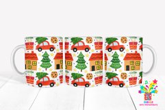 Christmas Mug Sublimation Design #24 / 11oz &amp; 15oz mug wrap Product Image 1