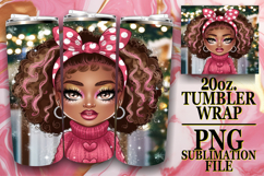 PLAYFUL SPIRITS 20oz TUMBLER WRAP, Afro Girl Product Image 1