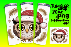 SLEEK 20oz PNG Tumbler Artwork , Cute Christmas Product Image 1