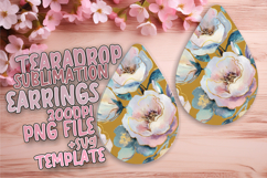 Creative Teardrop Design for Crafting , Flower Pattern Product Image 1
