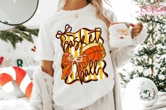 Basketball Png, Basketball Game Day Png, Coquette Basketball Product Image 1