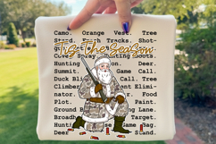 Tis The Season PNG, Preppy Santa Camo PNG, Camo Christmas Product Image 1
