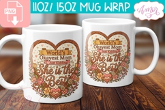 Funny Mom Mug Wrap sublimation PNG, Mother's day mug Product Image 2