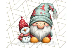 Christmas Gnome Clipart, Holiday Gnomes PNG Illustrations Product Image 4