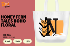 Honey Fern Tales Boho Floral Monogram Product Image 1