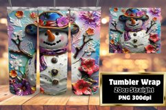 Tropical Frostbite: Sunny Snowman Sublimation Product Image 1