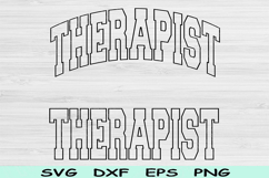 Therapist Svg Dxf Cut File, Therapist Png, Therapy Svg Files Product Image 1