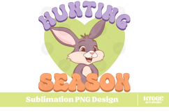 Easter Bunny Sublimation PNG Chick Farm Hip Hop Spring Joy Product Image 1
