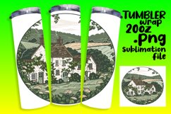 Landscape Sublimation Design Tumbler Wrap 20oz Product Image 1