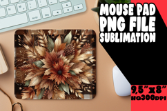 Whimsical MOUSE PAD Fun Designs, Autumn Flower Product Image 1