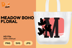 Meadow Boho Floral Monogram Product Image 1