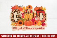 With God All Things Are Possible PNG Product Image 1