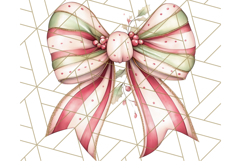 Muted Cozy Christmas Bows PNG Clipart, Winter Holiday Png Product Image 4