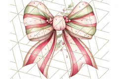 Muted Cozy Christmas Bows PNG Clipart, Winter Holiday Png Product Image 4