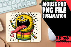 Blissful MOUSE MAT PNG Style, Monster Product Image 1